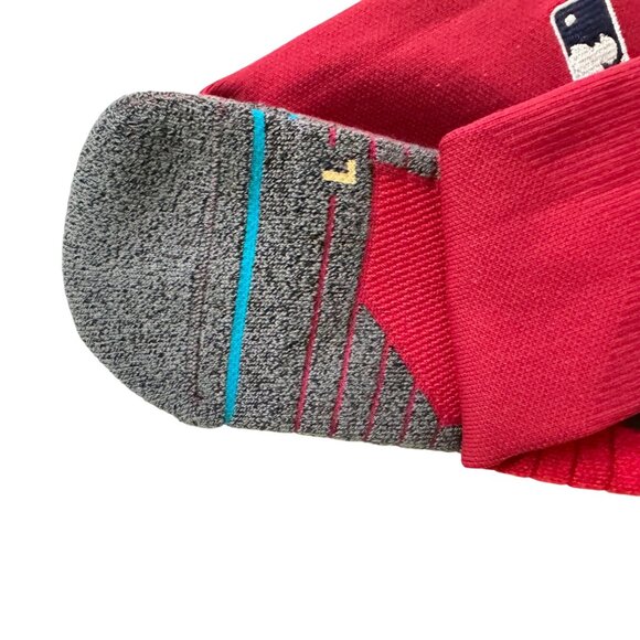 Stance MLB diamond pro Authentic Collection Over-The-Calf Red Baseball Socks XL - Picture 5 of 11